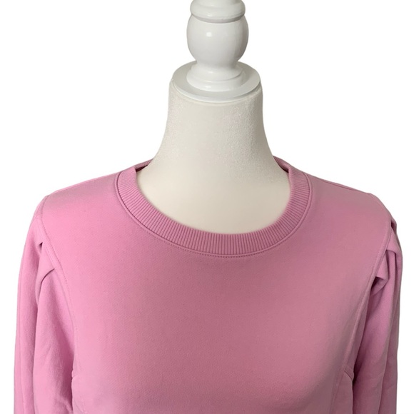 Women’s Pink A New Day Pleated Ruched Shoulder Sweatshirt | Size M - Picture 10 of 12